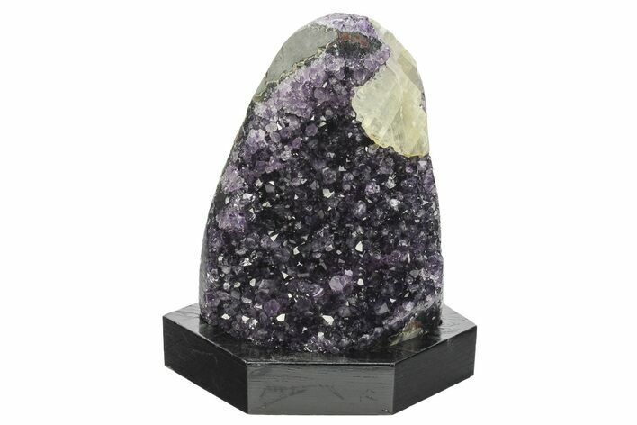 Amethyst Cluster With Wood Base - Uruguay #233738